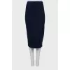 Blue pencil skirt