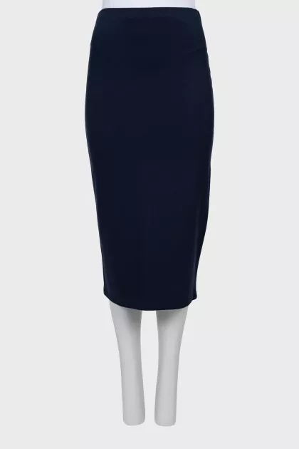 Blue pencil skirt