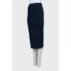 Blue pencil skirt