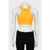 Ribbed top with brand logo