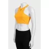 Ribbed top with brand logo