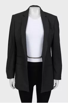 Gray fitted jacket