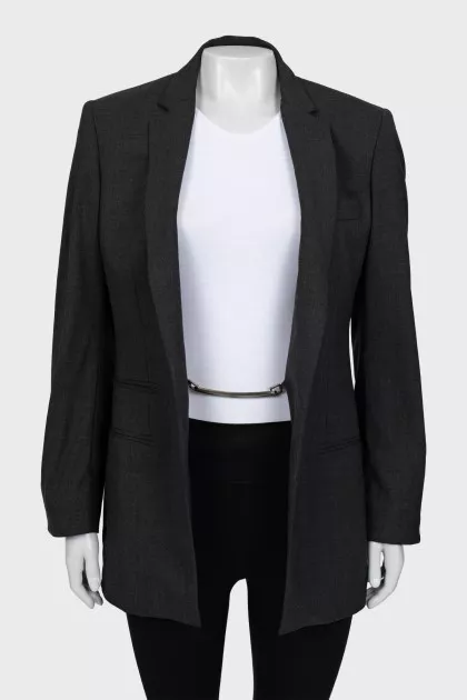 Gray fitted jacket