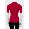 Ribbed polo shirt