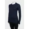 Blue silk and cashmere jumper