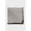 Black and white striped scarf