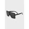 Black sunglasses mask