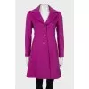 Purple wool coat