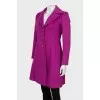 Purple wool coat