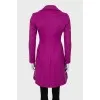 Purple wool coat