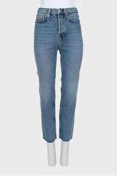 Джинсы slim fit на высокой талии