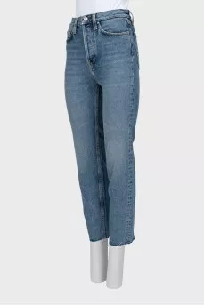 Джинсы slim fit на высокой талии