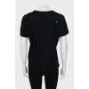 Black top with ripped effect