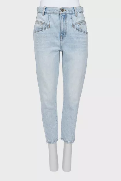 Light blue skinny jeans