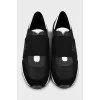 Combination sneakers with elastic closure