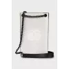 Mini bag with embroidered logo