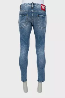 Men's skinny jeans with buttons