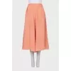 Orange silk culottes