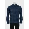 Men's dark blue shirt with tag
