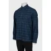 Men's dark blue shirt with tag