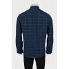 Men's dark blue shirt with tag