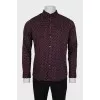 Men's printed shirt with tag