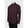Men's printed shirt with tag