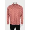 Men's floral print shirt with tag