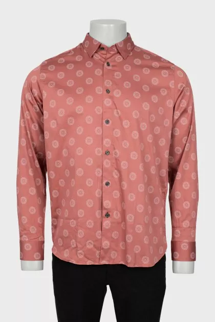 Men's floral print shirt with tag