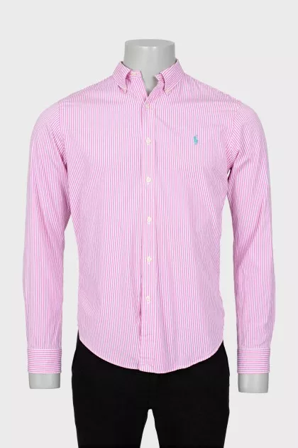 Men's slim fit striped shirt