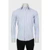 Men's fitted striped shirt