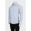Men's fitted striped shirt