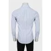 Men's fitted striped shirt
