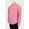 Men's fitted checkered shirt
