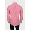 Men's fitted checkered shirt