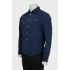 Men's blue fitted shirt