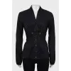 Black fitted blouse