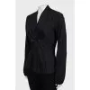 Black fitted blouse