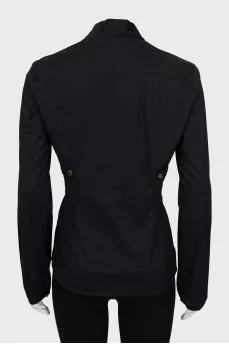 Black fitted blouse