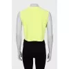Light green top with brand logo