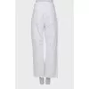 White palazzo jeans