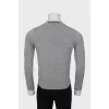 Men's gray wool jumper