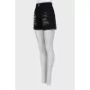 Black shorts with tag
