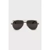 Men's sunglasses with gold frame
