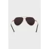 Men's sunglasses with gold frame