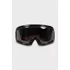 Ski mask with logo on strap