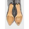 Gray suede boots