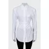 White shirt with open back