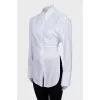 White shirt with open back