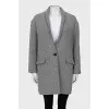 Black and white printed coat